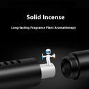 Black Mini Car Air Vent Perfume Freshener with 6 Scent Refills Aluminum Alloy Aromatherapy