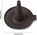 Silicone Donut Baking Mould for Homemade Baking - Heat Range -30℃ to 230℃, Non Stick Pastry Pans with Perforated Base & Cone Centre (6pcs Coffee)