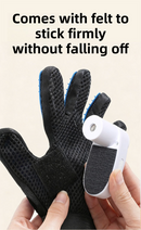 Black Blue Pet Grooming Spray Glove with White Detachable Typec Mister - TPR Soft Deshedding & Massage Brush Glove for Cats and Dogs, Anti Static Spray to Reduce Flying Fur and Easy to Clean