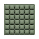Dark Green Portable 3D Aircell Travel Inflatable Seat Cushion with Built-in Pump – 36 Airbags Ergonomic Pressure Relief Pad with Lycra Cover & Non-Slip Base for Office Car Flight Long Sitting