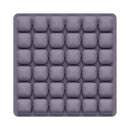 Purple Portable 3D Aircell Travel Inflatable Seat Cushion with Built-in Pump – 36 Airbags Ergonomic Pressure Relief Pad with Lycra Cover & Non-Slip Base for Office Car Flight Long Sitting