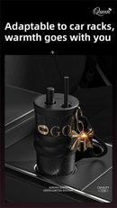 710ML Black Luxury Gradient Textured Aurora Starry Night Insulated Travel Mug (Bow Pendant Gift Box) – 316 Stainless Steel Car Coffee Tumbler with Pop-Up Straw Dual Lid, Sinking Tea Infuser Ball and Cup Sleeve