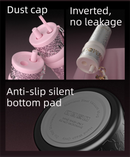 710ML Black Luxury Gradient Textured Aurora Starry Night Insulated Travel Mug (Bow Pendant Gift Box) – Ceramic Liner Car Coffee Tumbler with Pop-Up Straw Dual Lid, Sinking Tea Infuser Ball and Cup Sleeve