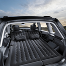 Black Multi-Chamber Car Inflatable Air Mattress with Electric Pump, Storage Bag & Pillows for Universal Trunk Sleeping and Camping (174 x 126 CM)