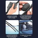 4PCS Gold Portable Car Windshield Wiper Blade Repair Tool - Triple the Wiper Lifespan – Dual Grit Sanding Restorer and Trimmer for Wiper Rubber Strips