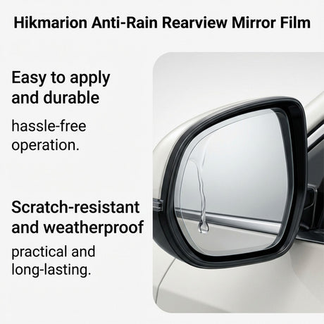 2 Set of Car Rearview Mirror HD Rainproof Film with Complete Installation Tool Kit – Anti Fog Waterproof Protective Shield Sticker, Hydrophobic Glare-Reducing Clear Membrane