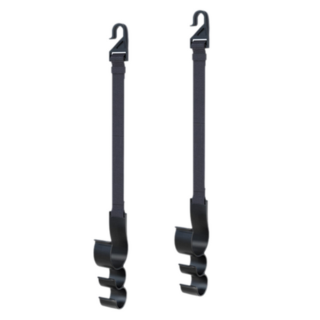 2PCS Multifunctional Car Seat Back Triple Hooks Organizer for Purses Umbrellas Bags – Heavy Duty 15kg Easy Install Headrest Hangers for Car Interior Storage, Adjustable 23cm