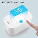 Green Portable USB Baby Wipe Warmer with LED Display and Top-Heating Moisture Protection – Intelligent Constant Temp Dispenser Case for Travel and Home
