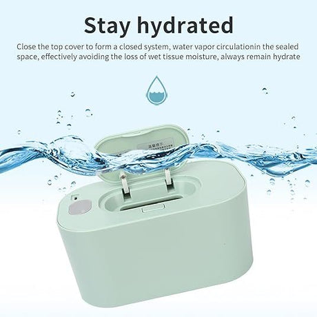 Pink Portable USB Baby Wipe Warmer with LED Display and Top-Heating Moisture Protection – Intelligent Constant Temp Dispenser Case for Travel and Home