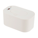 White Portable USB Baby Wipe Warmer with LED Display and Top-Heating Moisture Protection – Intelligent Constant Temp Dispenser Case for Travel and Home