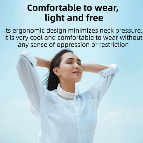 White Reusable Neck Cooling Ring – 360° Omnidirectional Wearable Ice Collar for Summer Heat Relief, Battery-Free Ergonomic Cooling Tube for Outdoor Sports Fitness