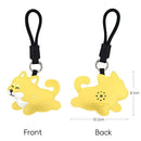 Shiba Inu Squeeze Meow Sounding Keychain Pendant – Eco-Friendly Leather Cat and Dog Bag Charm for Stress Relief, Backpack Decor and Gift Giving