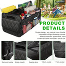 45L Foldable Large Car Trunk Organizer with Muti Pockets & Strong Handles – Mutifunctional Heavy Duty Oxford Cloth Storage Box & Portable Cargo Bundle for SUVs Sedans Trucks