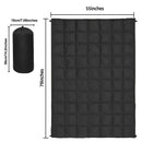 200x140cm Blue Large Outdoor Camping Down Cotton Wearable Warmth Blanket, Quilted Poncho Shawl Throw with Storage Bag, Lightweight Warm Camping Quilt for Camping Travel Home Use