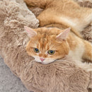 Brown Bubble Plush Pet Sofa Bed with Removable Cushion S Size 60*45*23CM – Ultra-Soft Winter Thickened Warm Pet Nest with Raised Bolster Edges, Washable Plush Cover and Non-Slip Base, Cozy and Soft Sleeping Space for Dog & Cat Home Use