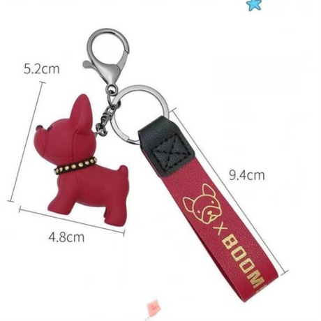 Black Cute Resin French Bulldog Keychain Pendant for Backpacks and Keys – Trendy Frenchie Dog Bag Hanging Ornament, Stylish Accessory Solution for Local Trendsetters