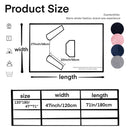 Blue 180 x 120CM Extra Large Wearable Wrap Blanket with Sleeves and Large Pocket, Cozy Thickened Flannel Oversized TV Blanket Robe and Sofa Throw for Home Lounging