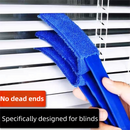 4 Pack Blue Window Blind and Car AC Vent Cleaner Brush with Washable Microfiber Cleaning Cloth – Reusable Shutter Dust Remover for Air Vent, Car AC Vent, Fan & Narrow Gap