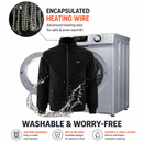 3XL Size Winter USB Heated Windproof Soft Fleece Warm Jacket for Men and Women – 8 Zones Graphene & Carbon Fiber Fast Heating Coat with Front & Back Dual-Control Button and 3 Level Heating, Washable Design, Muti Pockets, Ribbed Cuff & Stand Collar