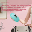 White Portable USB Rechargeable Graphene Heating Waist Belt with Gift Box - 4 Modes Vibrating Abdominal Massager & 3 Levels Large Area Heating Therapy Pad for Women
