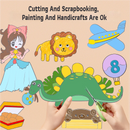 3M Extra Long Kids Reusable Coloring Paper Roll, Transportation Theme Self-Adhesive Wall Coloring Poster and DIY Cuttable Drawing Craft Paper Scroll with Gift Box