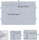Silver Grey Foldable Anti-Slip Felt Jigsaw Puzzle Board with 6 Sorting Drawers – Lightweight 1000 Piece Puzzle Table Mat, 2-in-1 Neck-Friendly Storage Stand and Protective Cover for Unfinished Puzzle