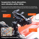 2-Piece Winter Riding Essentials Set with 8 Claw Secure Grip Bike Phone Mount and Suede Flip-Top Touchscreen Thermal Gloves – 360° Rotation Adjustment and Silicone Anti-Shock Module, Universal Handlebar Cradle for Motorcycle MTB & Road Cycling