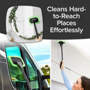 Car Windshield Rotating Defogger Cleaner Brush with 2 Washable Microfibre Pads, Spray Bottle and Detachable Handle for Home Car Fog Dust Stain Removal