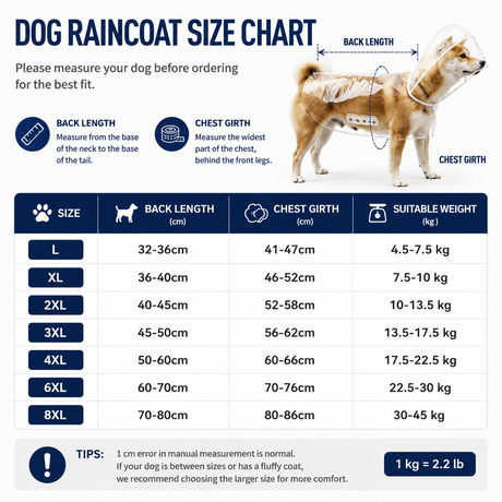 3 Piece Rainy Day Pet Care Set - XL Size Waterproof Dog Hooded EVA Transparent Raincoat with Full-Coverage Poncho Design Adjustable Snaps and Leash Access, Free High Absorbency Quick Dry 30 × 30cm Towel and 140 × 70cm Large Bath Towel for Small Medium Lar