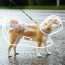 3XL Size Waterproof EVA Transparent Dog Hooded Raincoat and Pet Full-Coverage Poncho with Adjustable Snaps & Hidden Leash Opening, Quick-Drying and Easy to Clean for Small Medium Large Dogs