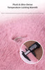 Winter Soft 3D Fluffy Bubble Fleece Car Front Seat Single Pad with Non-Slip Backing, Universal Warm Plush Car Seat Cover 45 x 45cm Light Grey