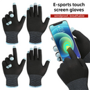 2-Piece Winter Car Safety & Comfort Driving Set with Car Air Vent Gravity Phone Holder and Warm Five-Finger Touchscreen Gloves – One Hand Auto Grip, Triangle Stability & Gravity Locking, All-Season Esports Conductive Touchscreen Gloves