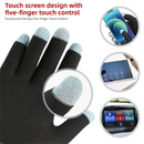 2-Piece Winter Car Safety & Comfort Driving Set with Car Air Vent Gravity Phone Holder and Warm Five-Finger Touchscreen Gloves – One Hand Auto Grip, Triangle Stability & Gravity Locking, All-Season Esports Conductive Touchscreen Gloves