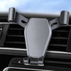 Black Car Air Vent Gravity Phone Holder, Auto-Clamping Mechanical Navigation Mount Applicable 4.6–7 Inch Phone - One-Hand Operation, Triangle Stability & Gravity Locking
