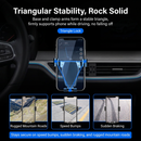 Black Car Air Vent Gravity Phone Holder, Auto-Clamping Mechanical Navigation Mount Applicable 4.6–7 Inch Phone - One-Hand Operation, Triangle Stability & Gravity Locking