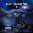 White and Black USB Powered Galaxy Star Projector and Earth Globe Night Light with 12 HD Space Films, 1H / 2H Timer, Nebula Dynamic Rotation Effect & Adjustable Focus for Bedroom Kids Home Decor