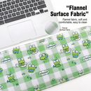 Green Ergonomic Plush Wrist Rest 2PCS Set – 80×20cm Keyboard Wrist Pad + Pillow-Shaped Wrist Support Cushion with Strap (7.5×7cm) – Anti-Slip Memory Comfort Pad for Typing Gaming & Office Use