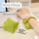 Green Ergonomic Plush Wrist Rest 2PCS Set – 80×20cm Keyboard Wrist Pad + Pillow-Shaped Wrist Support Cushion with Strap (7.5×7cm) – Anti-Slip Memory Comfort Pad for Typing Gaming & Office Use