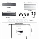 Gold Iron Over Table Arch Display Stand with Fixed Clamps and Buckles for Balloons and Decorations, L 120-230cm & H 78-120cm Adjustable Wedding Party Table Rod Backdrop Frame for Birthday, Baby Showers and Celebrations