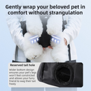 Blue Hands Free Adjustable Dog Carrier Backpack with 3-Point Support, Reserved Tail Opening and Wide Padded Straps - Chest & Back Dual Use, Breathable on Both Sides and Quick-release Safety Buckles for Walking Bike Travel Outdoor Use, S Size