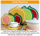 3-Piece Avocado Inspired Kitchen Heat Resistant Set with 18cm & 30cm Round Cotton Rope Woven Trivets + 1 Pair Duckbill Oven Mitt - Foldable Table Protection Mats and Green Polka Dot Cooking Gloves, Perfect for Home Baking and Cooking Lover