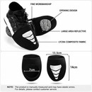 Black Waterproof Windproof Cycling Shoe Covers & Long Half Rain Pants Set – 2 Pairs Nonslip Reflective Half Toe Shoe Covers and 1 Pair Quick Pull-On Adjustable Leg Covers for Commuting, Hiking and Outdoor Riding