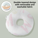 Pink 30CM Round Ear Protection Pillow with Hole Design – Milk Silk Removable Cover and PP Cotton Core, Side Sleeper Pillow & Neck Support Cushion for Ear Pressure Relief