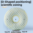 Gold 30CM Round Ear Protection Pillow with Hole Design – Milk Silk Removable Cover and PP Cotton Core, Side Sleeper Pillow & Neck Support Cushion for Ear Pressure Relief