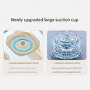 4 pack Grey Suction Cup Mop and Broom Holder Wall Mount - No Drill Adhesive Hook for Bathroom, Kitchen and Laundry, Strong Hold Reusable Storage Organiser for Cleaning Tools