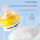 Yellow-Duck Mini Animal Desktop Vacuum Cleaner - USB Rechargeable, Night Light, 2-Speed Suction, Detachable & Washable - Portable Handheld Cleaner for Keyboard, Eraser Shavings, Desk