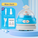 Blue-Duck Mini Animal Desktop Vacuum Cleaner - USB Rechargeable, Night Light, 2-Speed Suction, Detachable & Washable - Portable Handheld Cleaner for Keyboard, Eraser Shavings, Desk