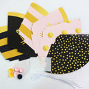 12-piece Kids Birthday Party Hats Set - Gold Pink and Black Paper Cone Hats with Pom Pom Tops, Fun Party Table Decorations, Celebration Accessories for Birthday Events and Themed Gatherings