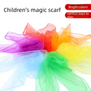6-piece 60*60 cm(Red and Orange and Yellow and Green and Blue and Purple) Kids Magic Scarf Set -  Colourful Chiffon Dance Scarves for Performance Play, Lightweight Rainbow Juggling Scarves, Creative Movement and Party Game Props