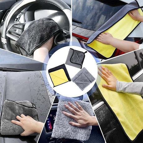 10 Piece Car Cleaning Kit  Set - Microfibre Car Wash Accessories Dust Duster Wheel Brush Detailing Brushes Cleaning Mitt Drying Towel for Vehicle Interior and Exterior Care